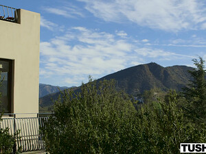 Жарит худую девку в попец